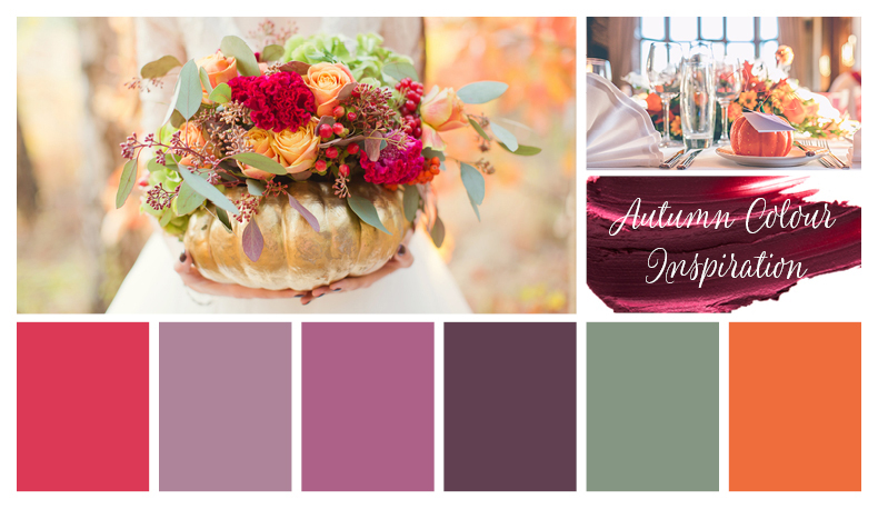 Autumn colours for a wedding