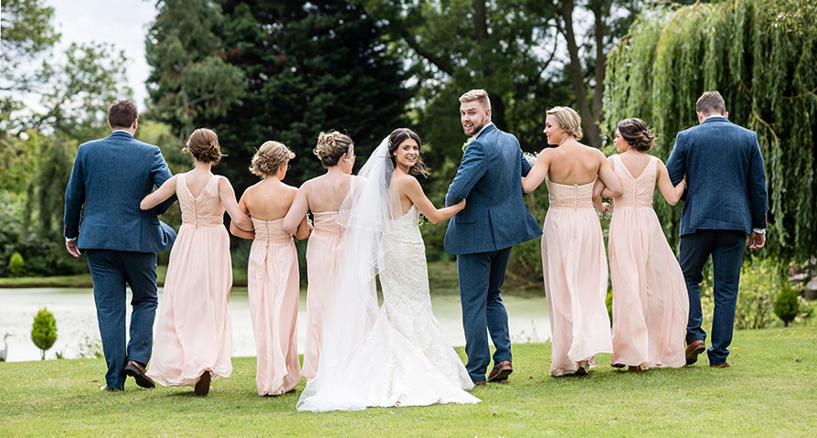 summer wedding at seckford hall