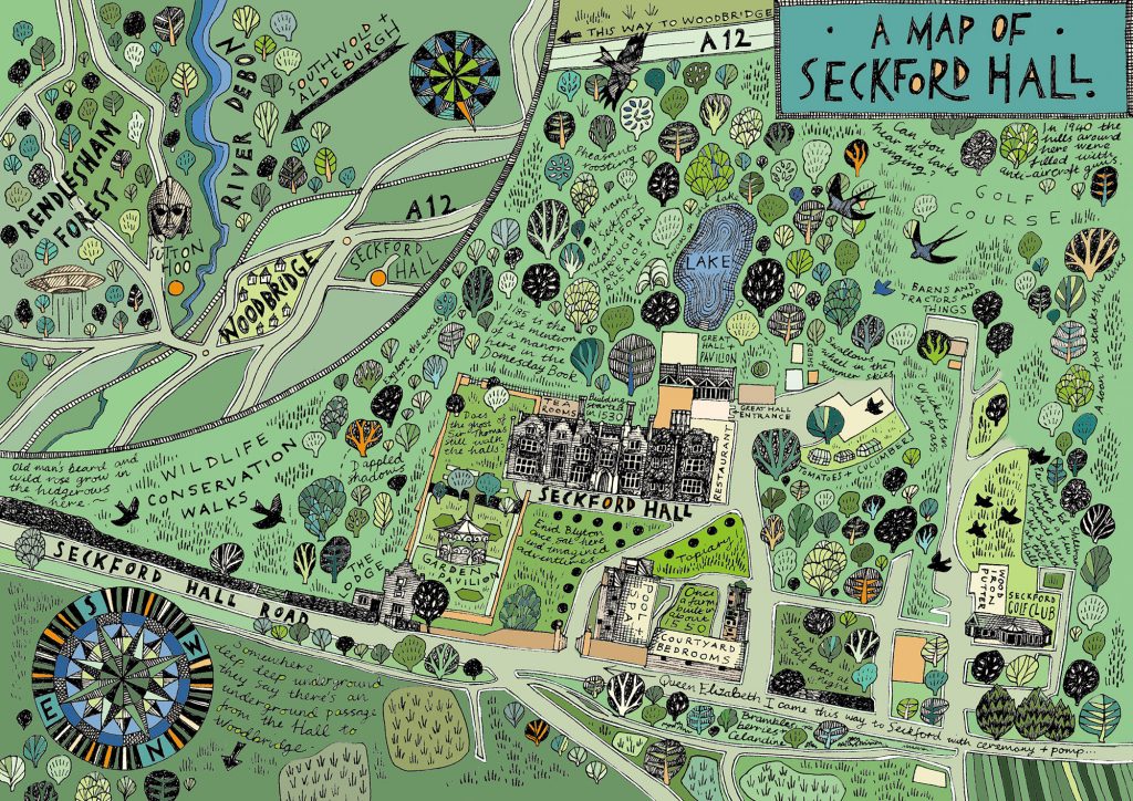 Seckford Hall Map