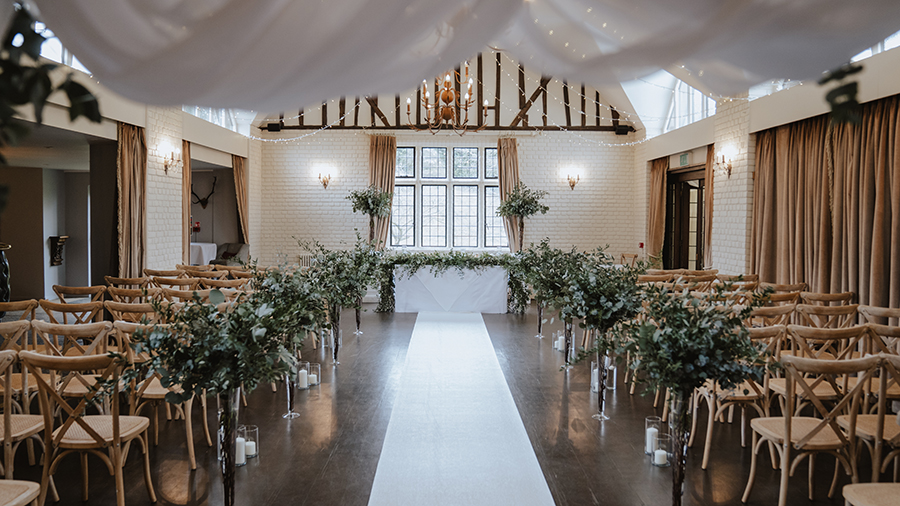 the great hall at seckford hall hotel and spa