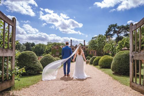 Bride & Groom at Seckford Hall