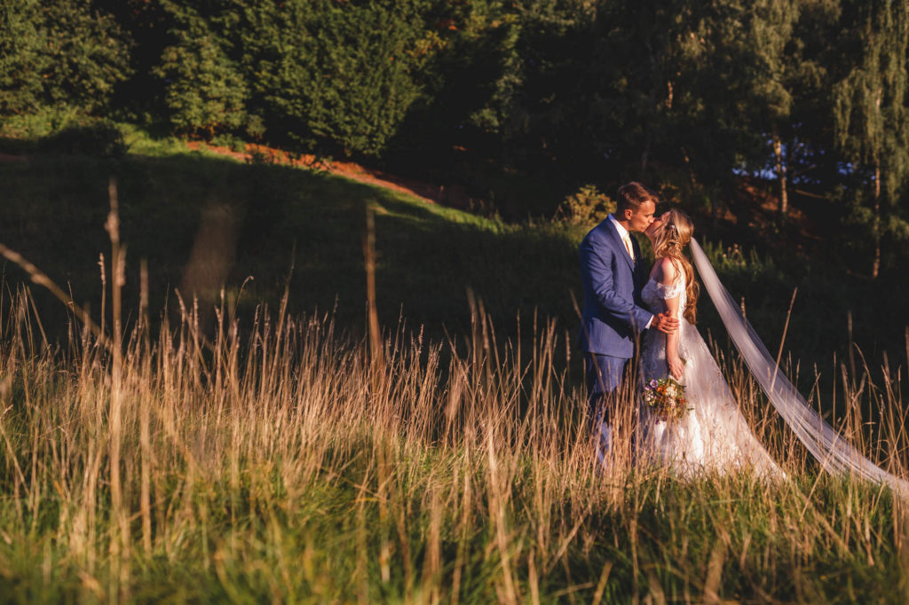 Bride & Groom at Seckford Hall