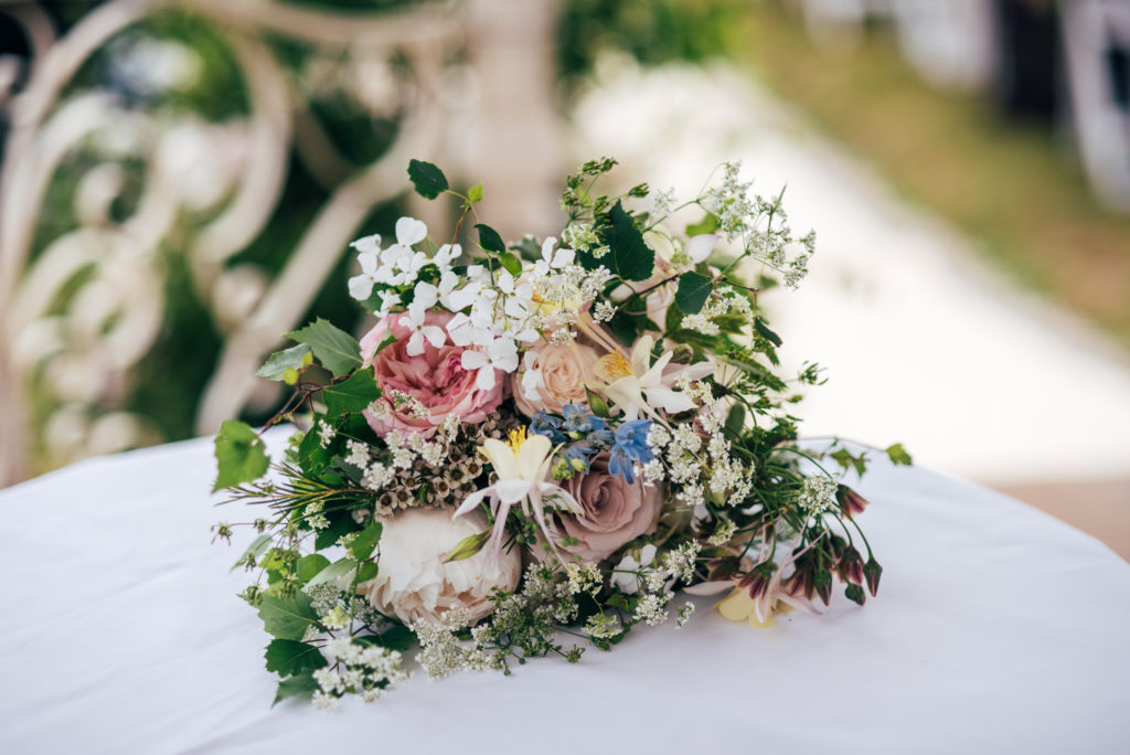 Bridal bouquet at Seckford Hall